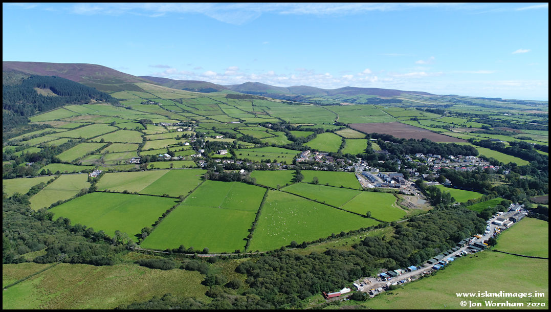 Aerial view at Crosby, Isle of Man 24/8/20
